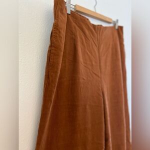 Soft Surroundings Linen Blend Wide Leg Pant